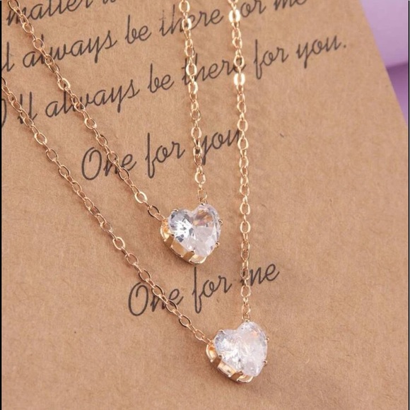 2 heart chain necklaces - Picture 2 of 4